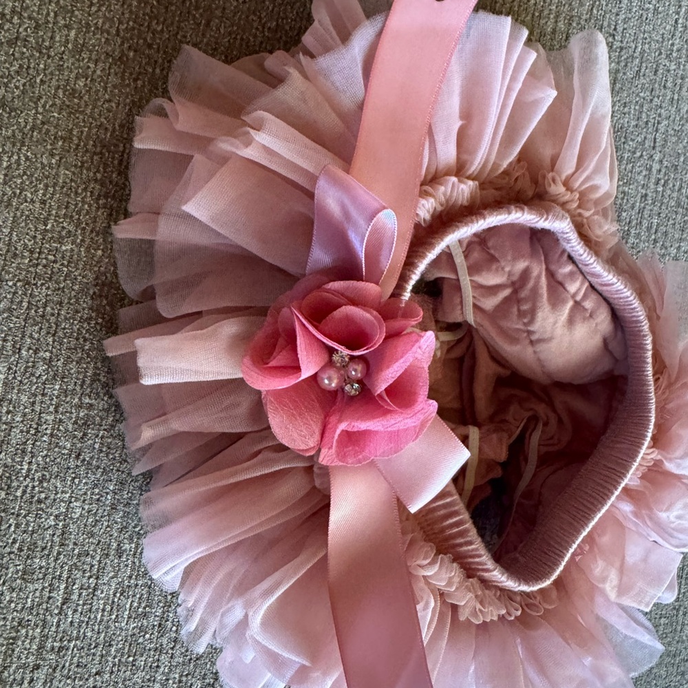 Pink Ruffled Pettiskirt Bloomer Style Skirt for Girls